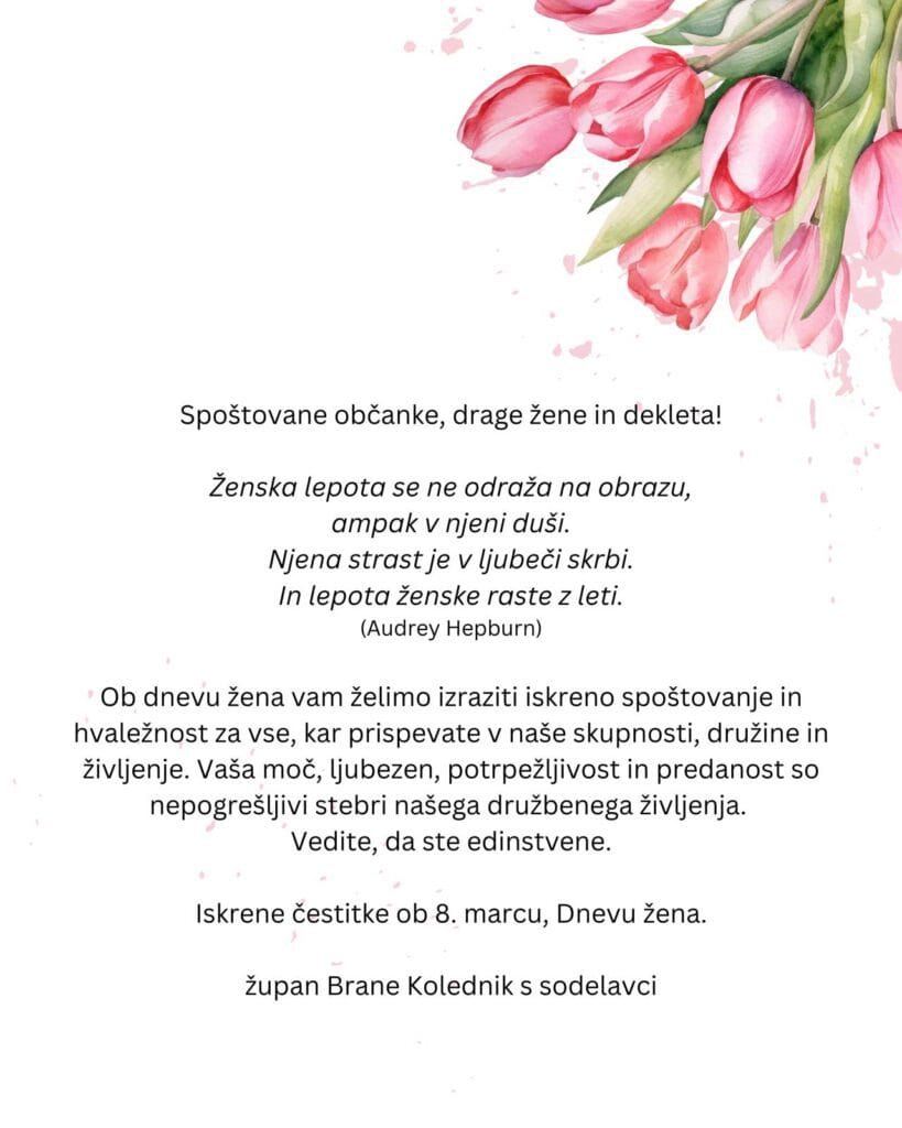 Čestitka ob Dnevu žena
