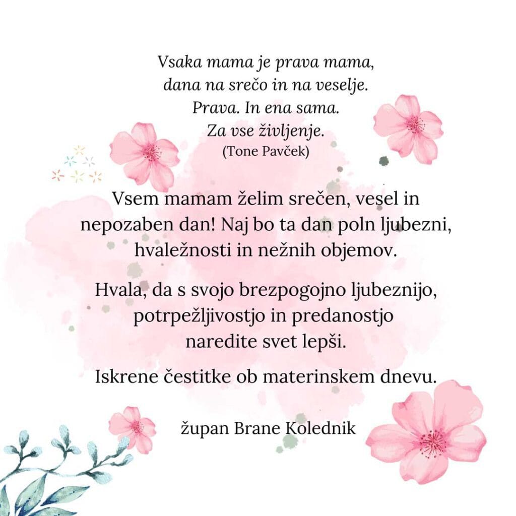 Voščilo ob materinskem dnevu