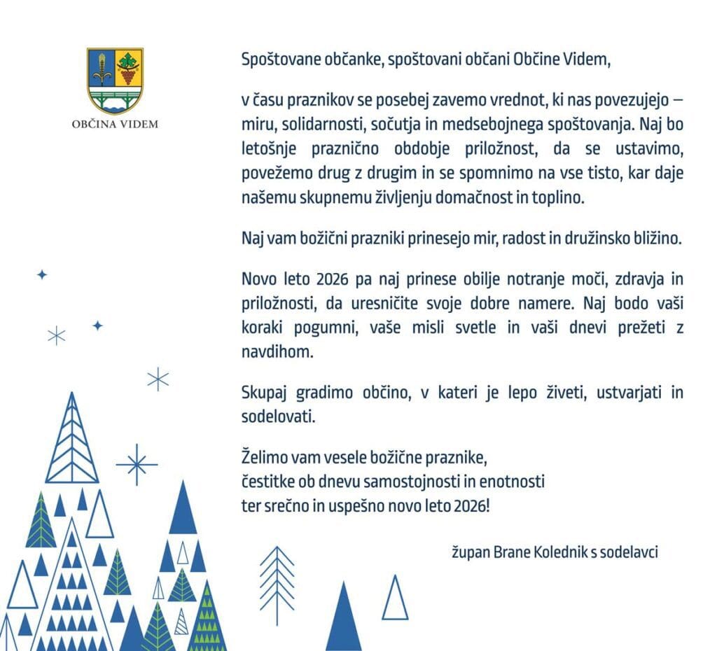 Praznično voščilo 2026