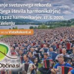 Podiranje svetovnega rekorda največjega števila harmonikarjev - Velenje 17. 5. 2026