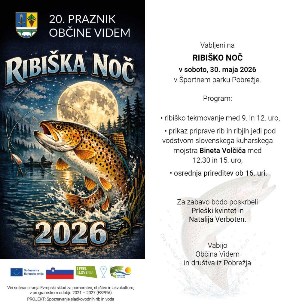 Ribiška noč 2026 - vabilo